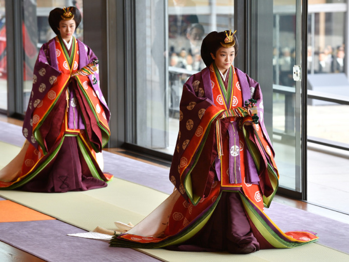 Prinsesse Mako ankommer seremonien. Foto: Kazuhiro Nogi / Reuters / NTB scanpix 